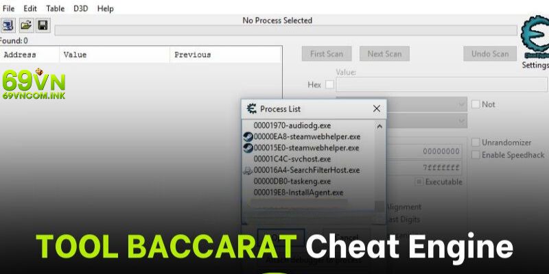 Cheat Engine là phần mềm tool Baccarat hiệu quả hàng đầu thị trường